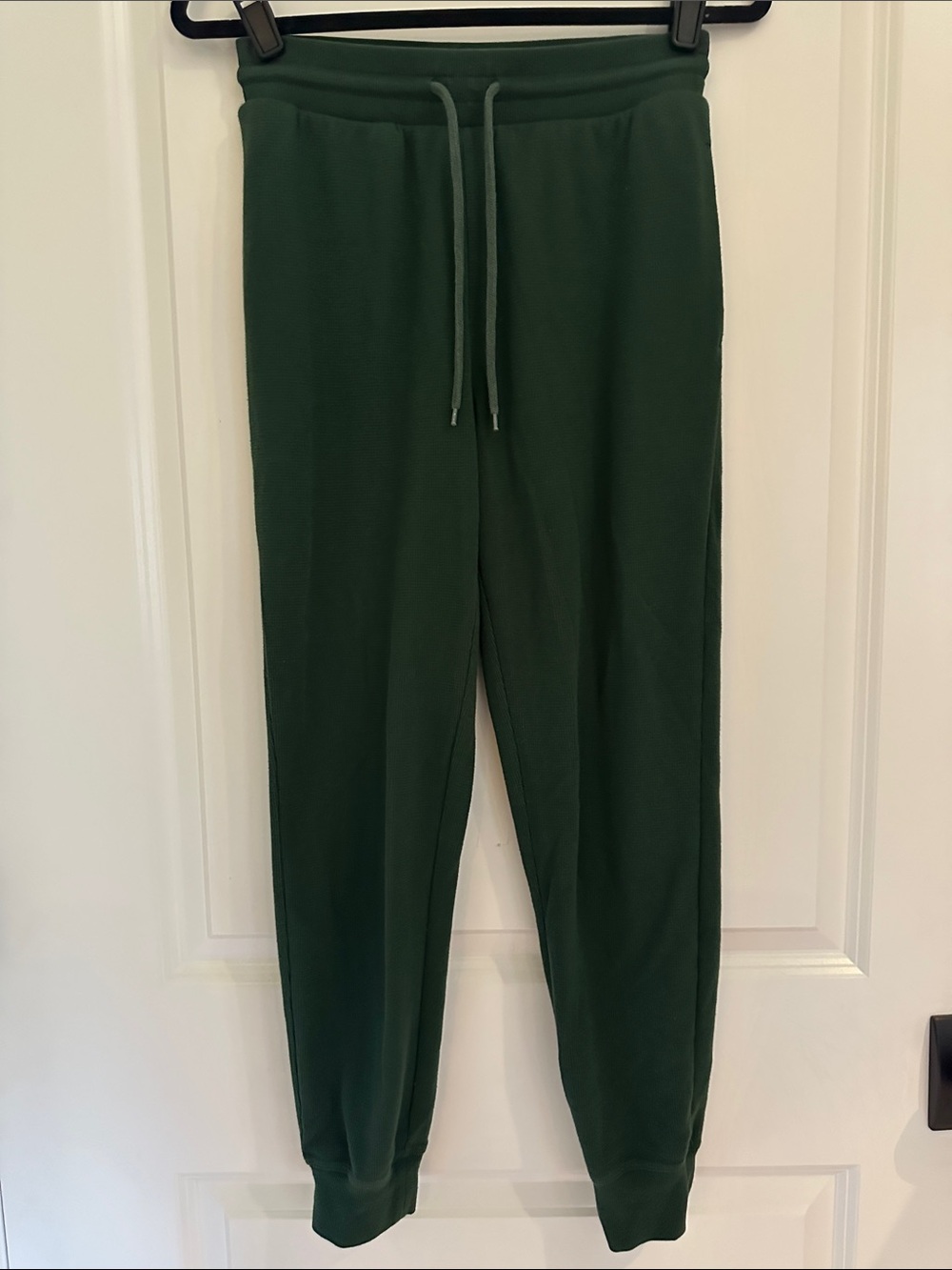 Sunday Best Aritzia Forest Green waffle Drawstring Jogger Pants